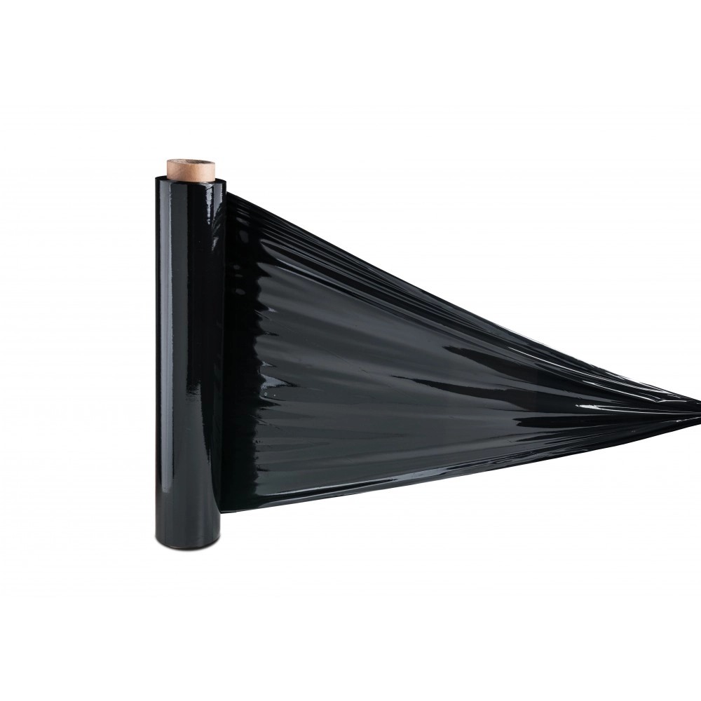 Folia stretch 23µm 1,25kg czarna