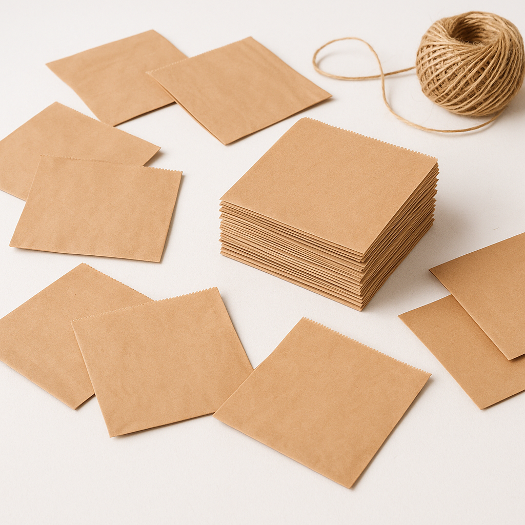 Opakowanie/koperta na KEBABA BURGERA 17,5x17 cm KRAFT powlekana 100 szt.
