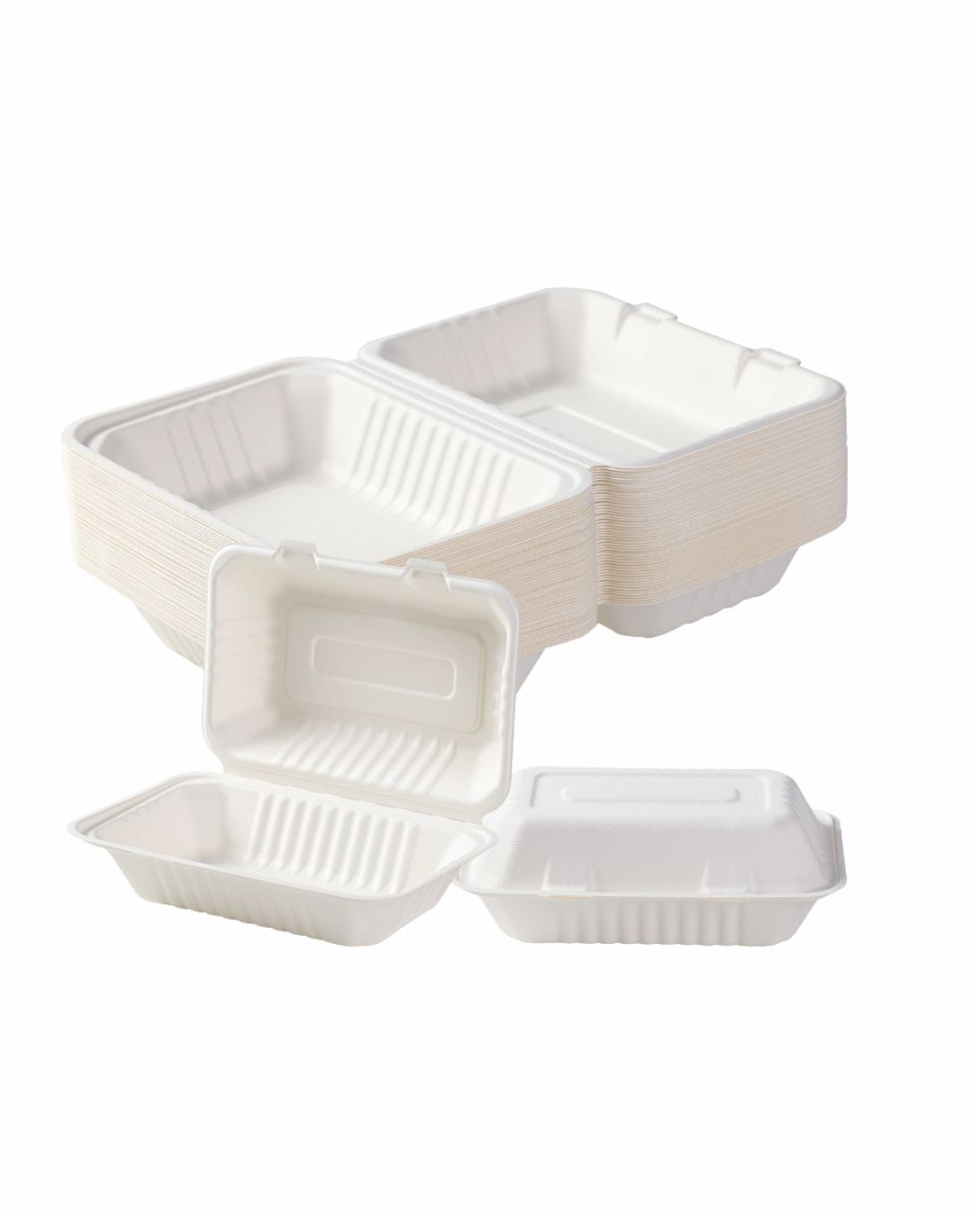 MENU BOX z trzciny cukrowej 23 x 15,5 x 6,5 cm