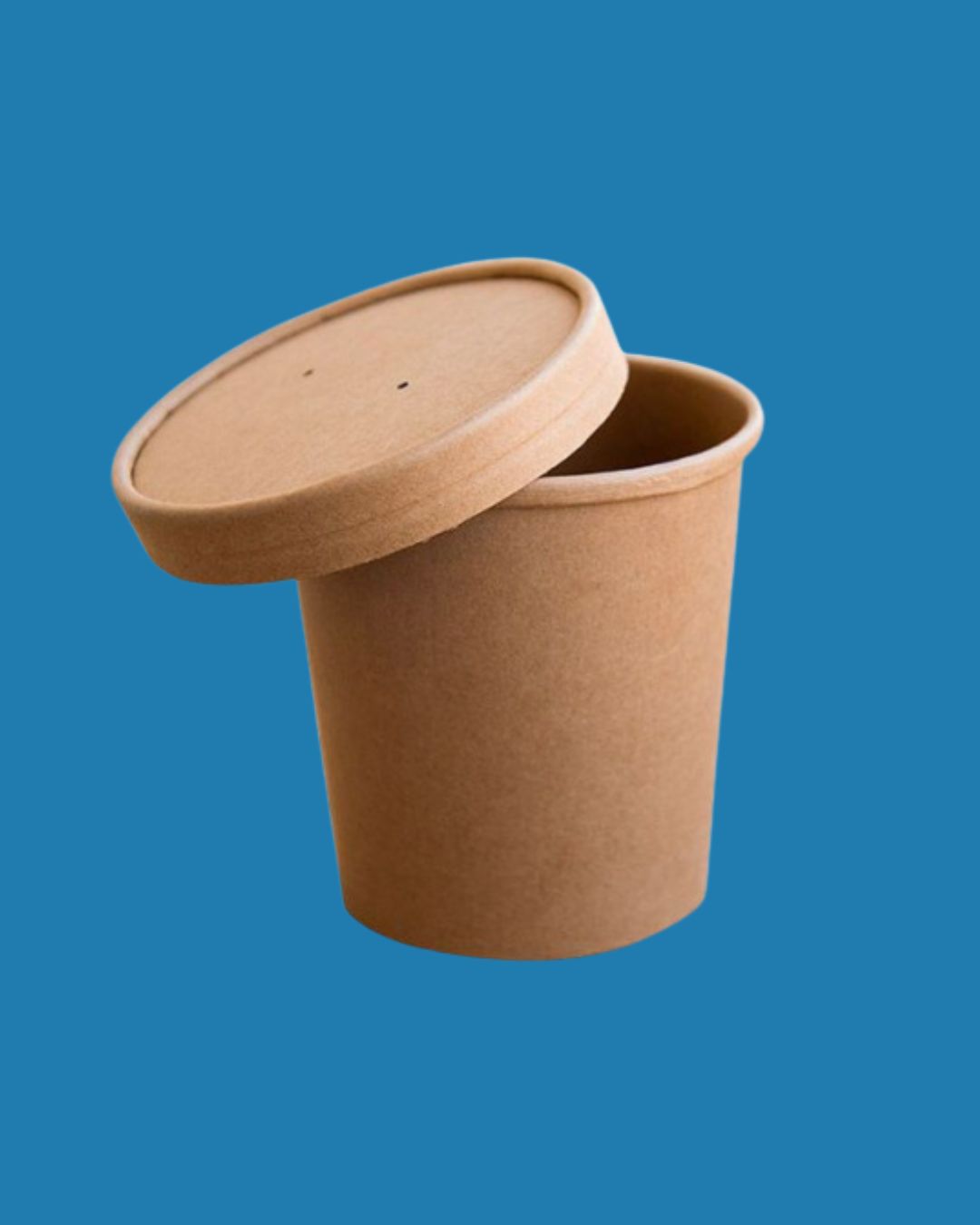 Dekiel do pojemnika papierowego na zupę z powłoką PE KRAFT 770ml