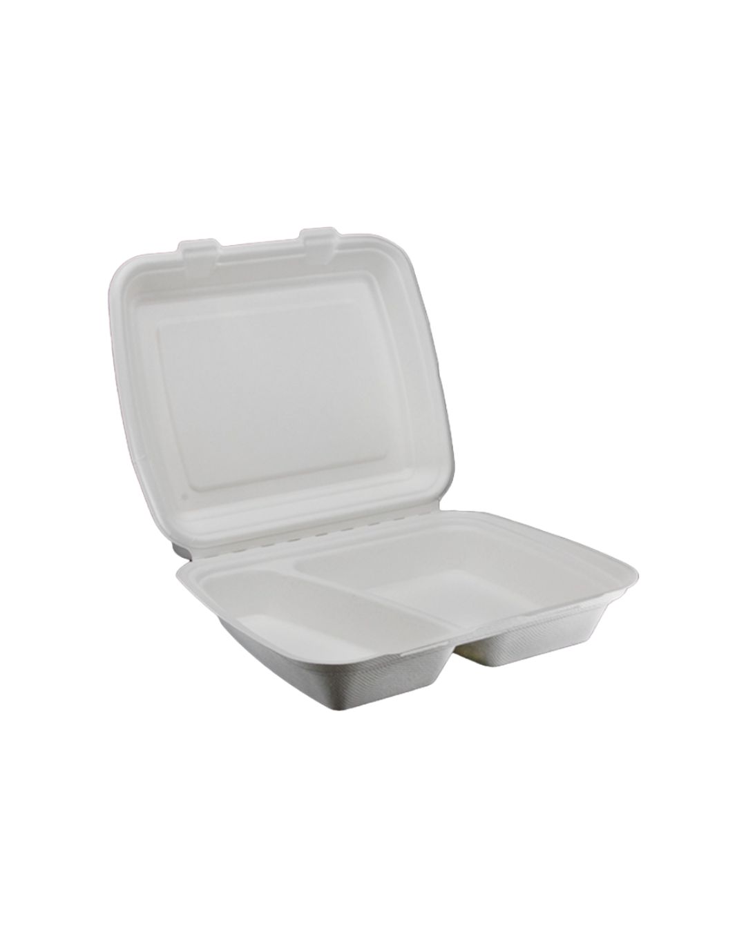 MENU BOX z trzciny cukrowej 2- komorowy 24,5 x 20 x 7 cm
