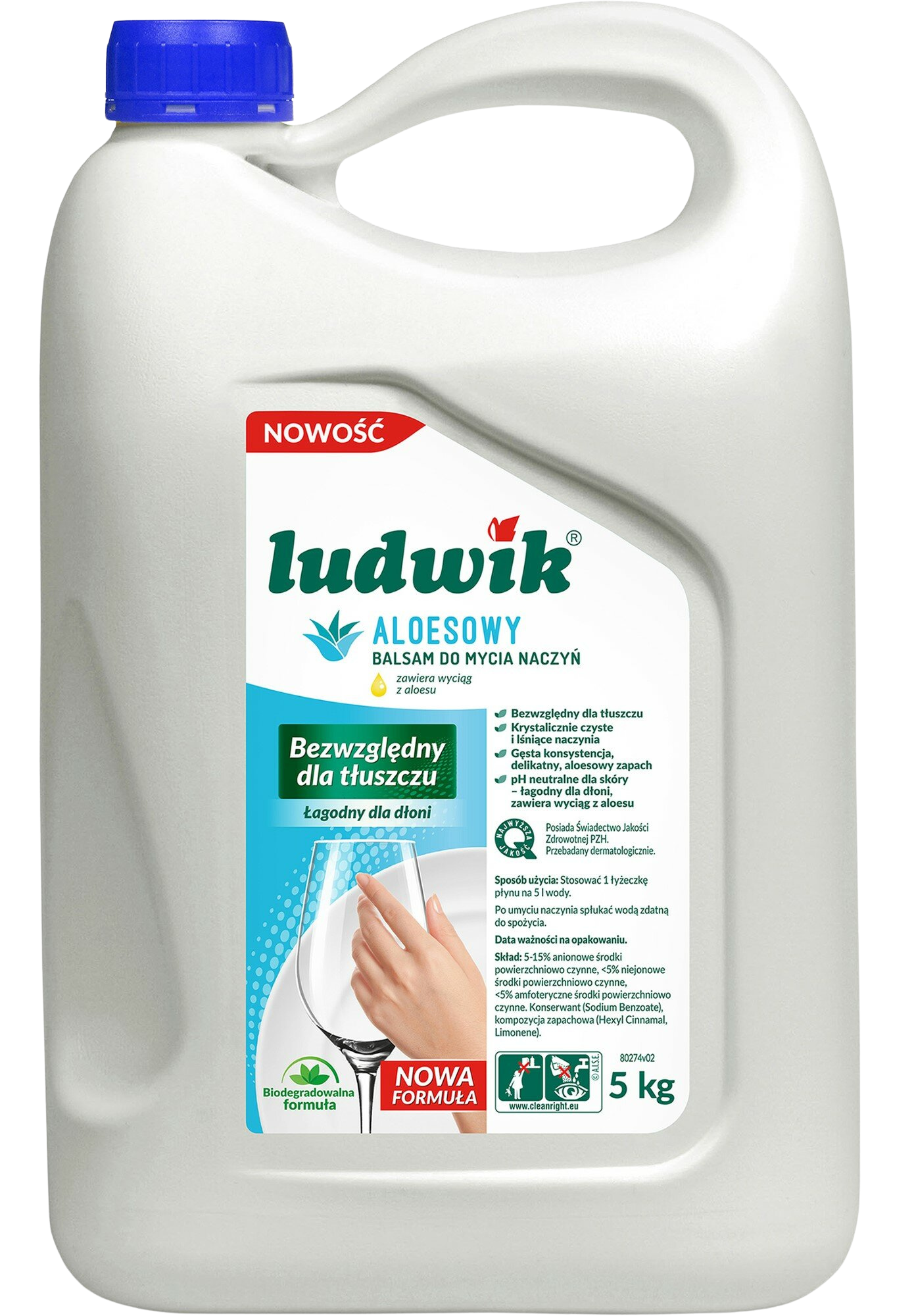 Ludwik 5L Balsam Płyn do mycia naczyń