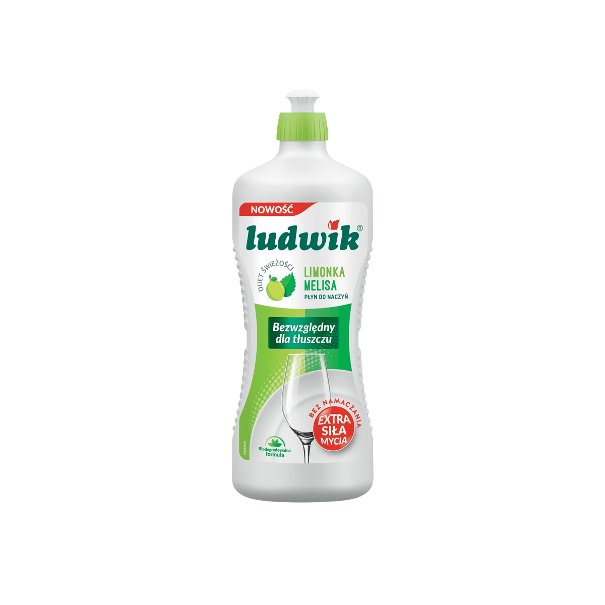 Ludwik Płyn do mycia naczyń limonka z melisą 900 g