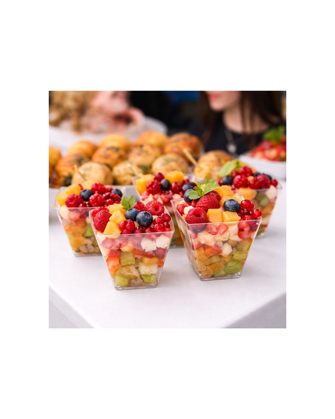 Pojemnik fingerfood 120 ml krystaliczne 20 szt. trapez