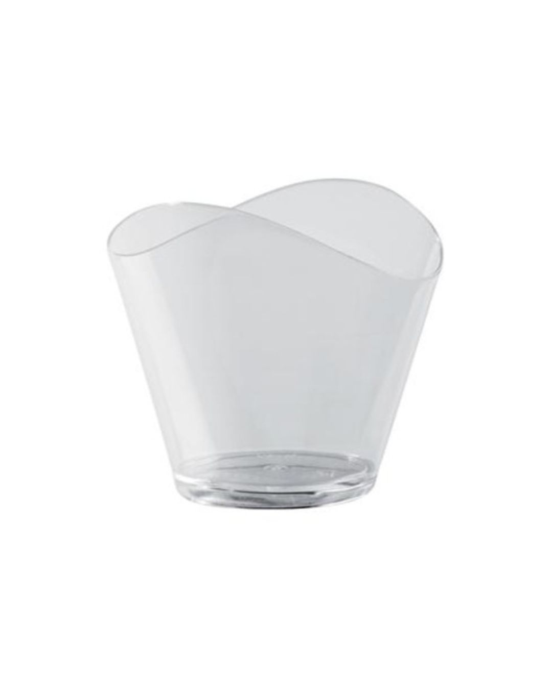 Pojemnik fingerfood 120 ml krystaliczne 24 szt. fala