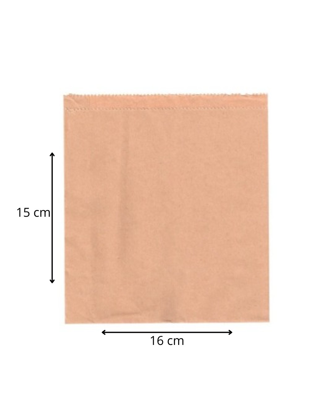 Opakowanie/koperta na KEBABA BURGERA 15x16 cm KRAFT powlekana 100 szt.