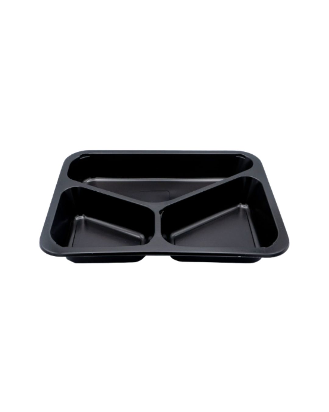 Pojemnik do zgrzewu 22,7 x 17,8 x 3,5 cm 3-komorowy wielokrotnego użytku sup 80 szt. CZARNY.jpg