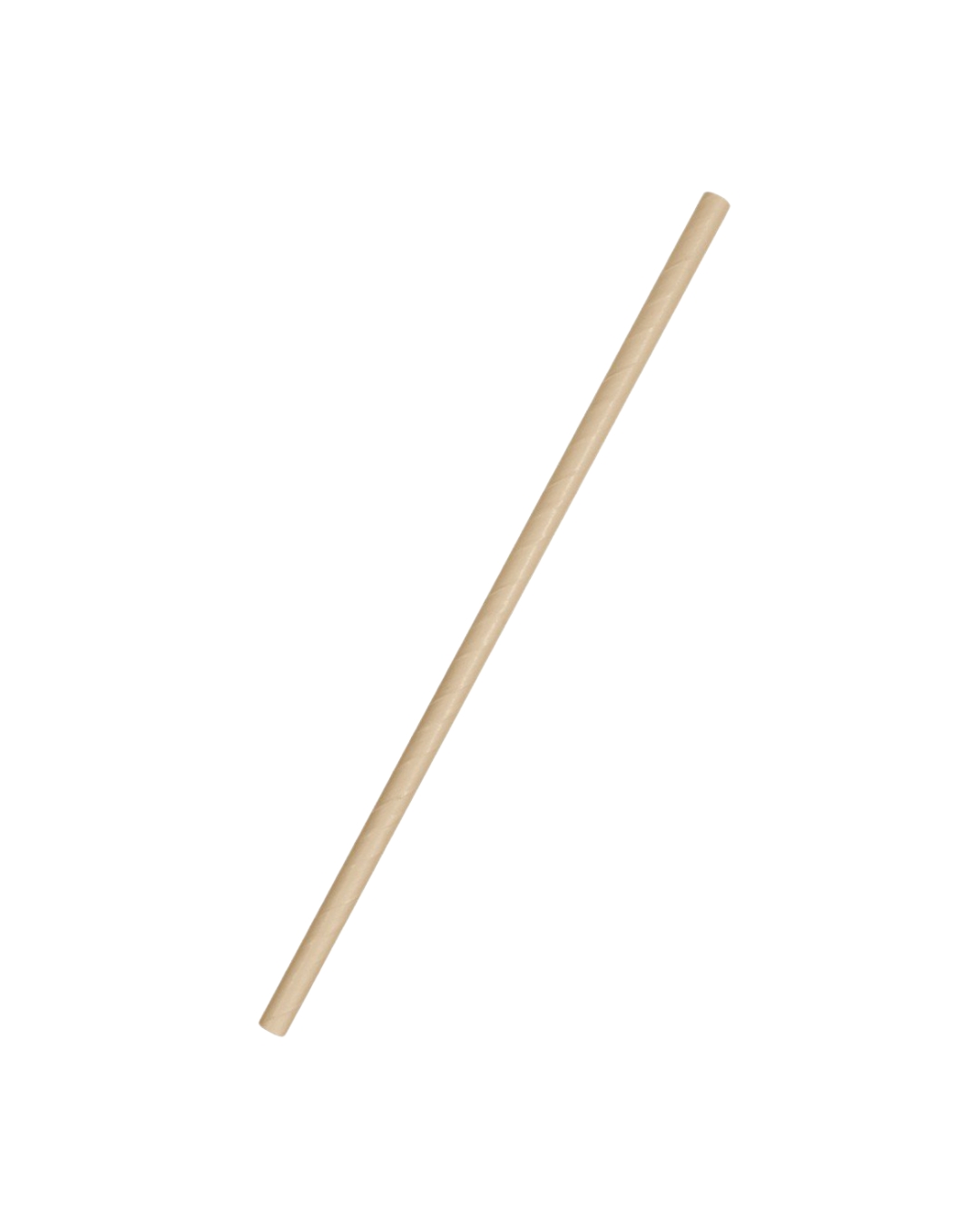 Słomki papierowe 8 mm / 19,7 cm kraft (250 szt.)