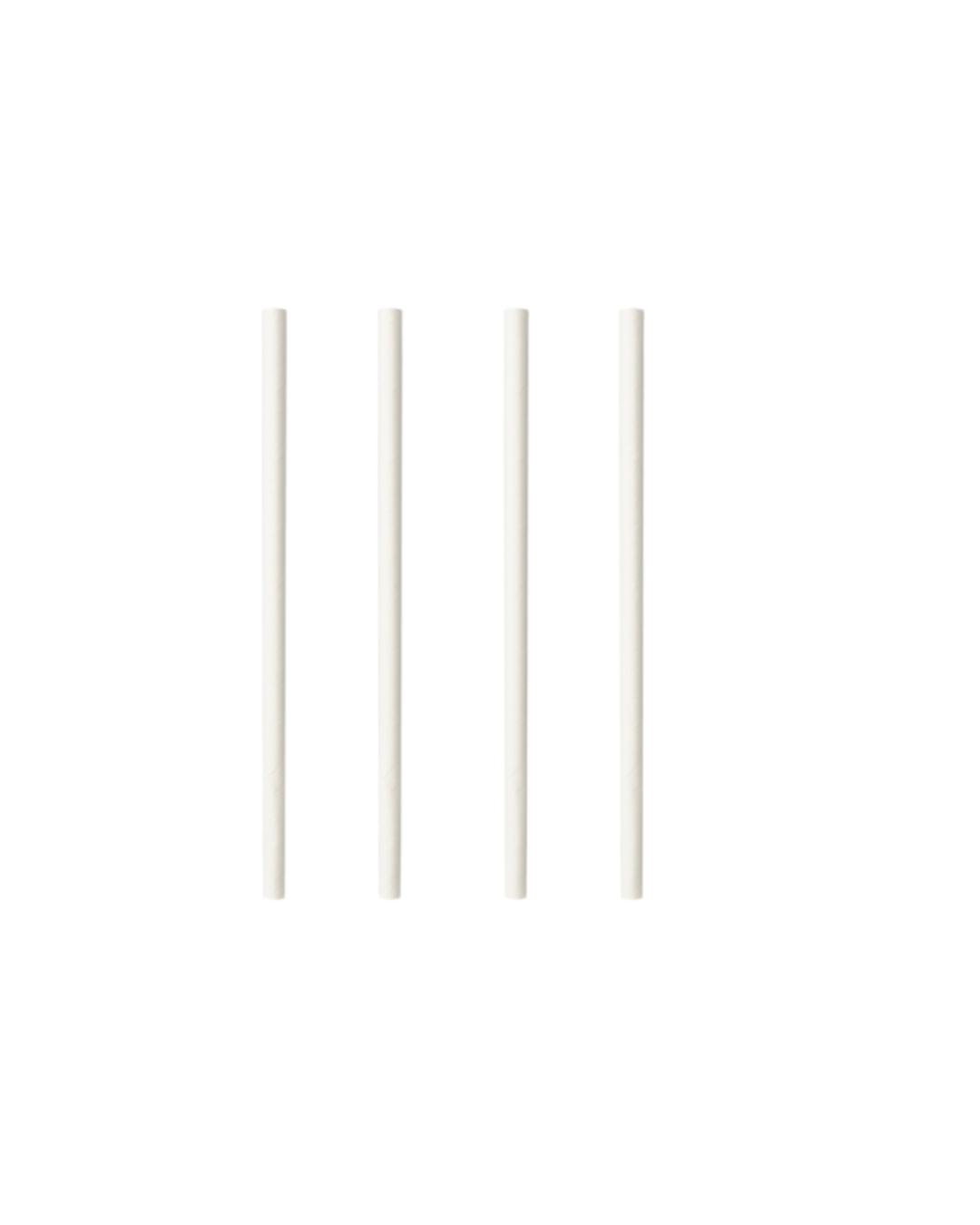 Słomki papierowe 7 mm / 20 cm białe (150 szt.)