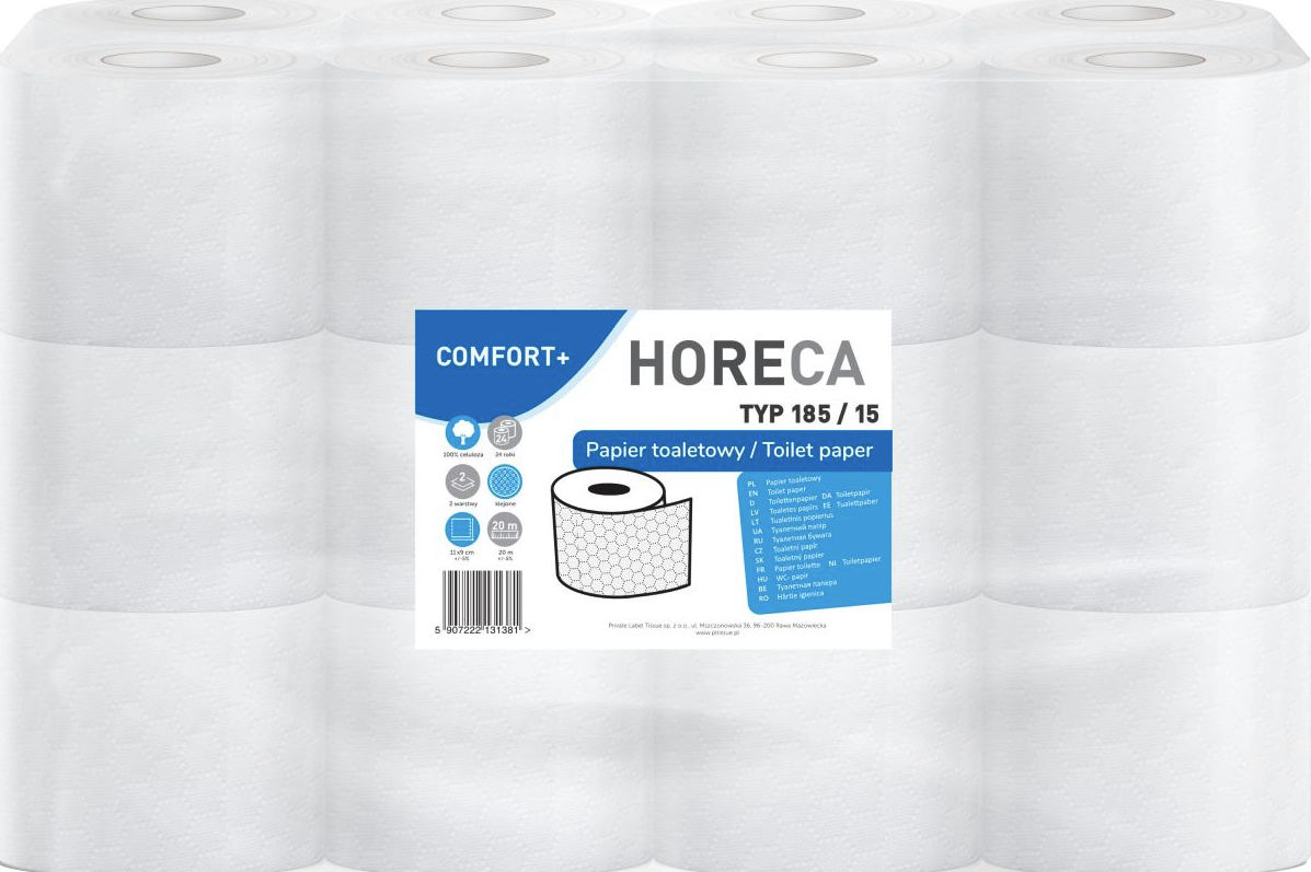 Papier toaletowy Horeca Comfort 2 warstwowy 20m 24 rolki